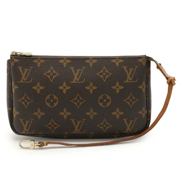 LOUIS VUITTON Brown Monogram Pochette Mini Bag